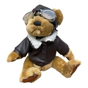 Vintage Brass Button RADAR Pilot Bear Aviator Goggles Pickford Bear of Long Life